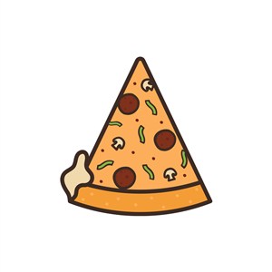 披萨甜点logo设计--披萨logo图标素材下载