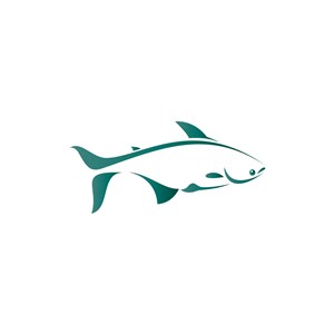 海鲜食品logo设计--鱼元素logo图标素材下载