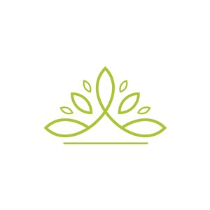 家居logo设计--简笔树叶logo图标素材下载