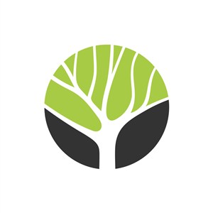 绿色树矢量logo图标素材下载