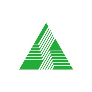 环保金融logo设计-绿色三角形相关矢量logo图标素材下载