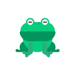 儿童娱乐休闲logo设计-绿色青蛙矢量logo图标素材下载