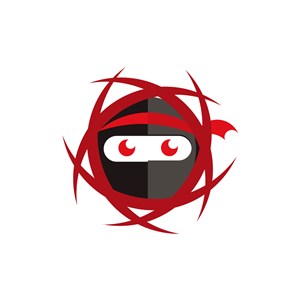 电子游戏logo设计--武士图像logo图标素材下载