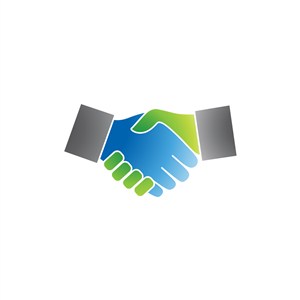 商务贸易logo设计--握手logo图标素材下载