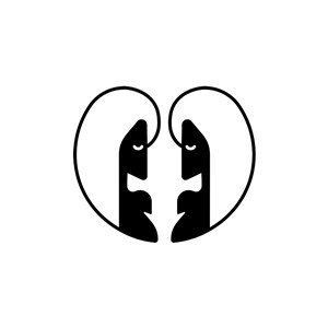 设计传媒logo设计--双子座美女logo图标素材下载