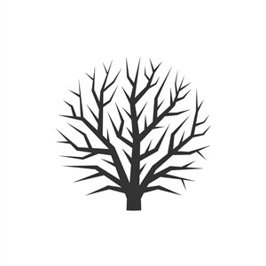 家居地产logo设计--树干logo图标素材下载