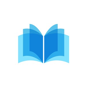 教育培训logo设计--敞开的书logo图标素材下载