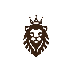 设计传媒logo设计--带皇冠的狮logo图标素材下载