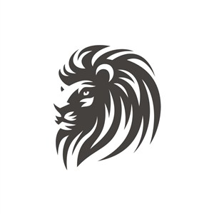 金融机构logo设计--英俊雄狮logo图标素材下载