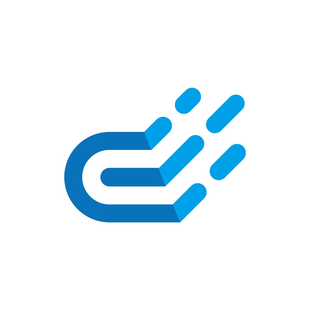 蓝色云矢量logo图标素材下载   