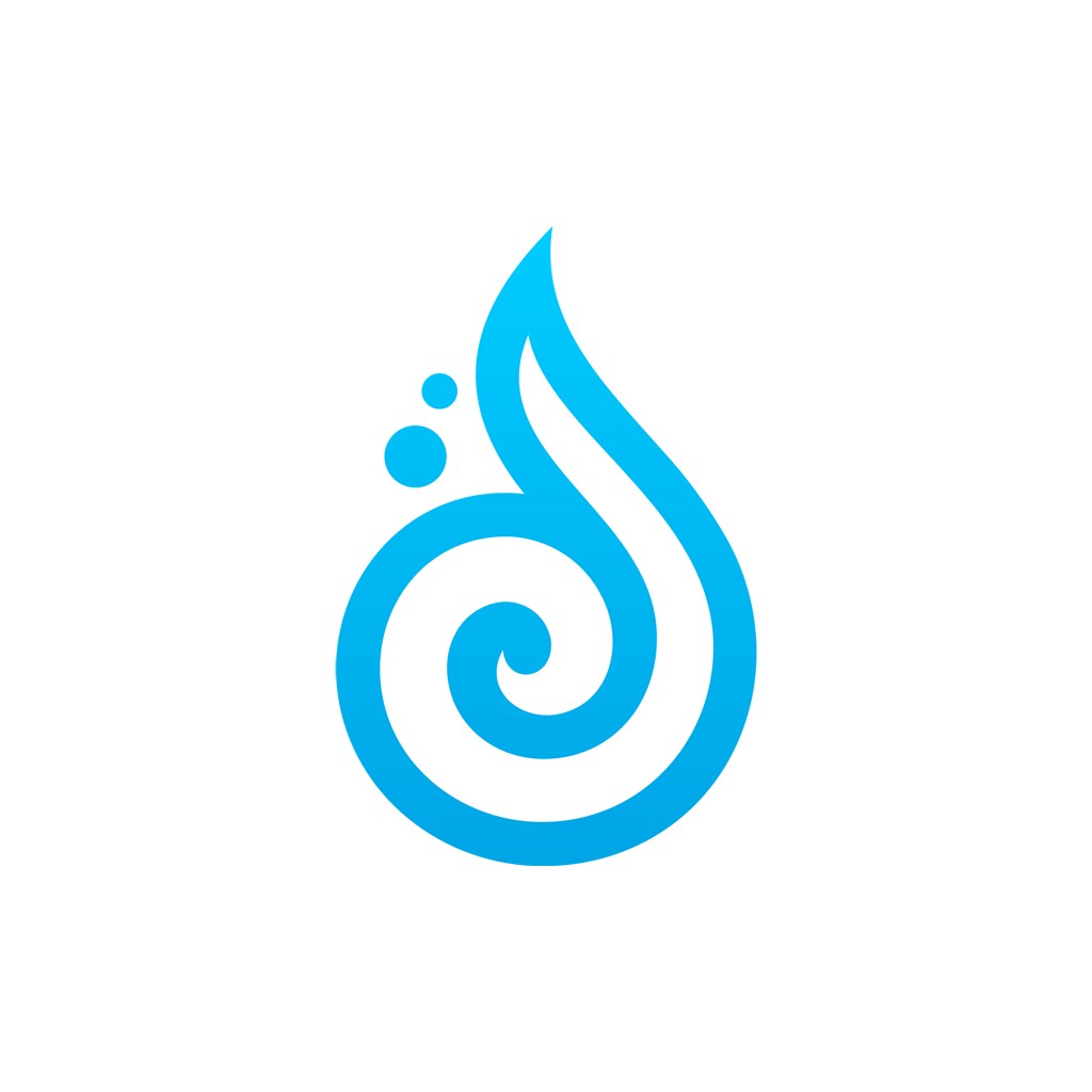 宽带流量互联网logo设计-蓝色云朵形状矢量logo图标素材下载   