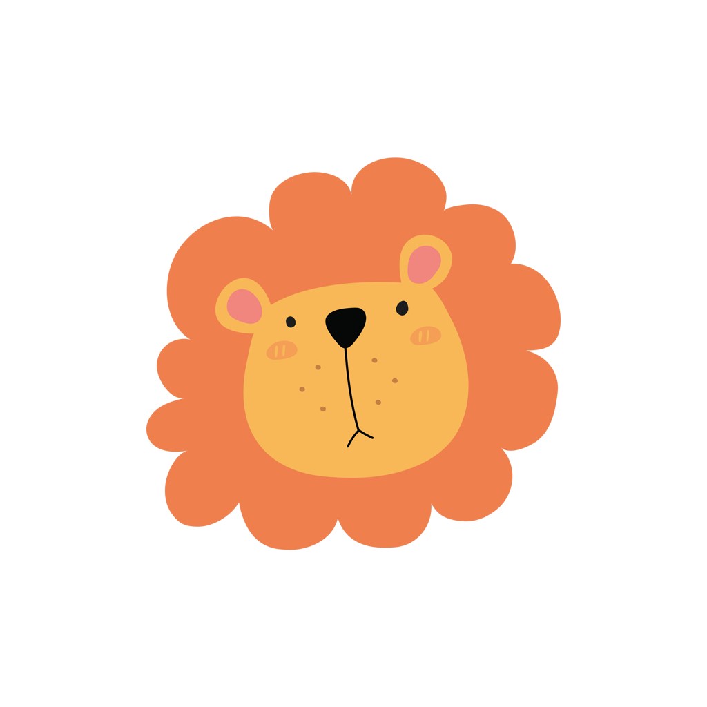 卡通服饰玩具logo设计--狮子logo图标素材下载
