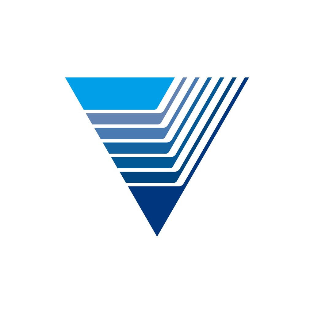 网络科技logo设计--渐变三角形logo图标素材下载
