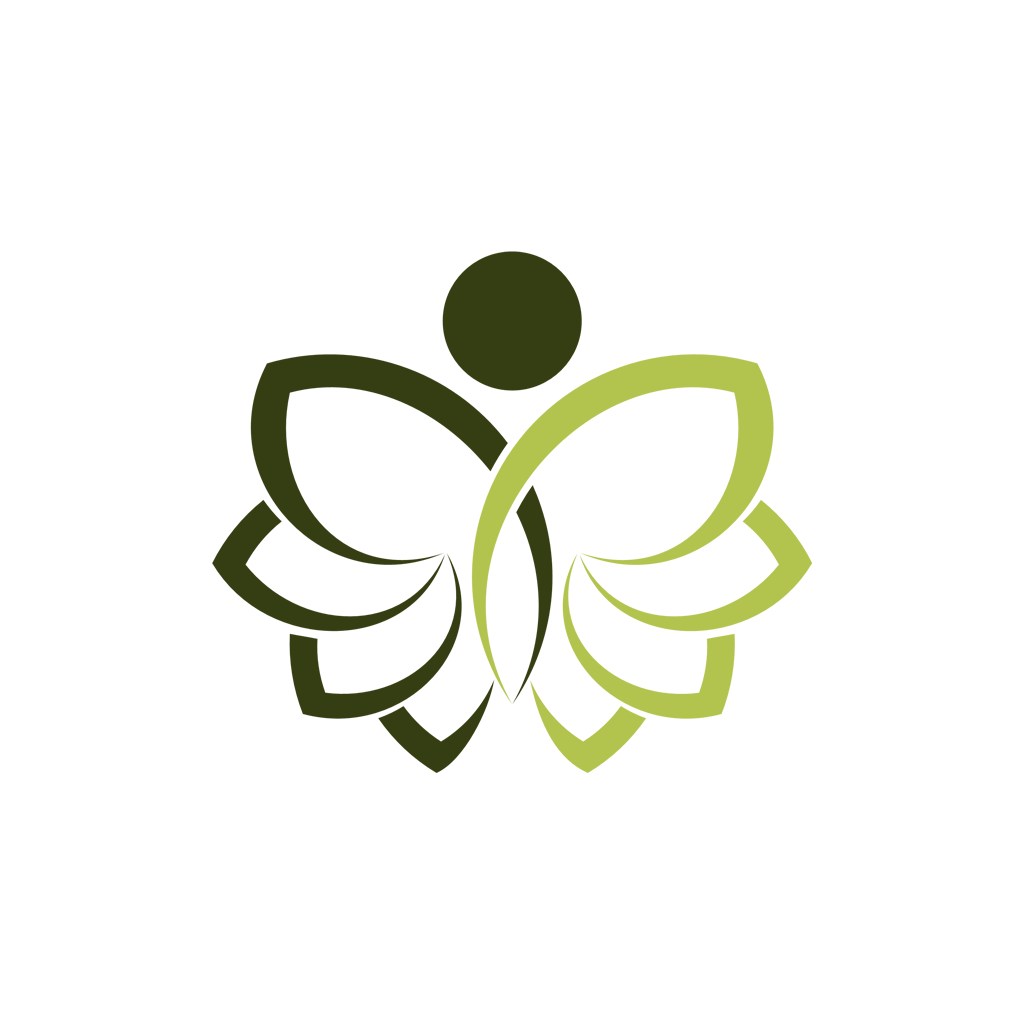 美容医疗logo设计--人形花元素logo图标素材下载