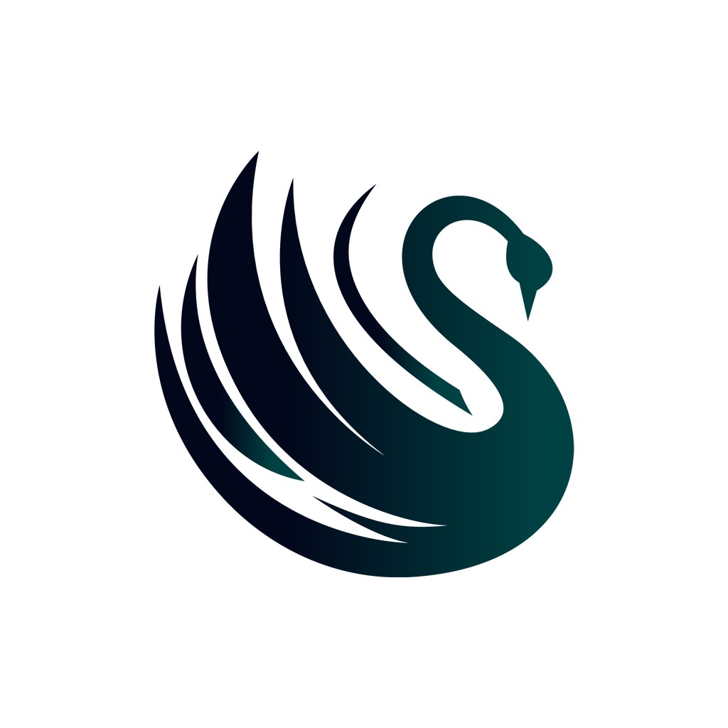 酒店logo设计--天鹅logo图标素材下载