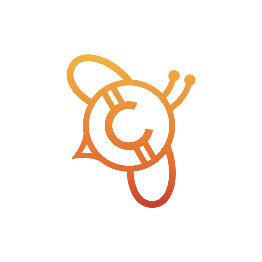 设计传媒logo设计--蜜蜂logo图标素材下载