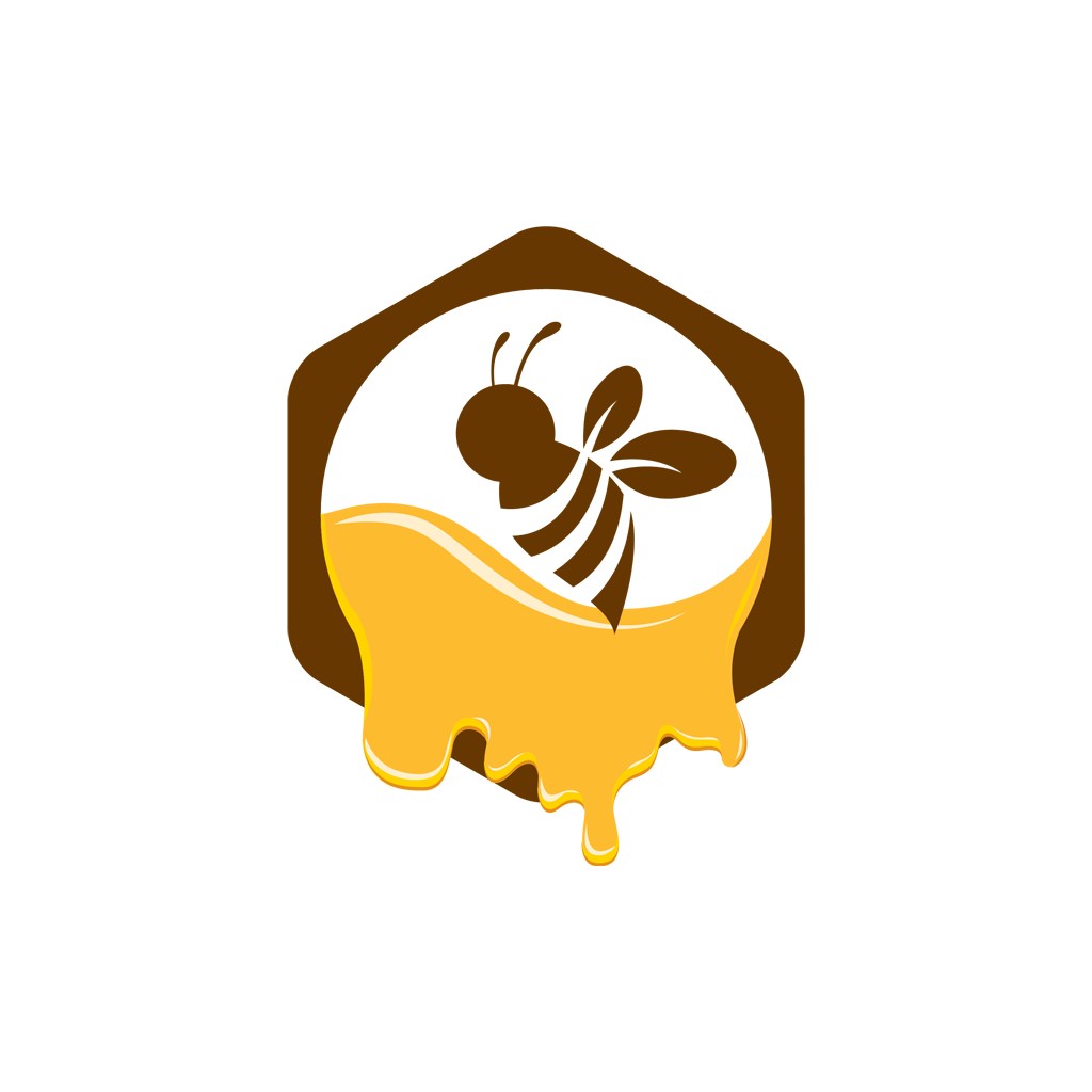 蜂蜜食品logo设计--蜜蜂蜂蜜logo图标素材下载