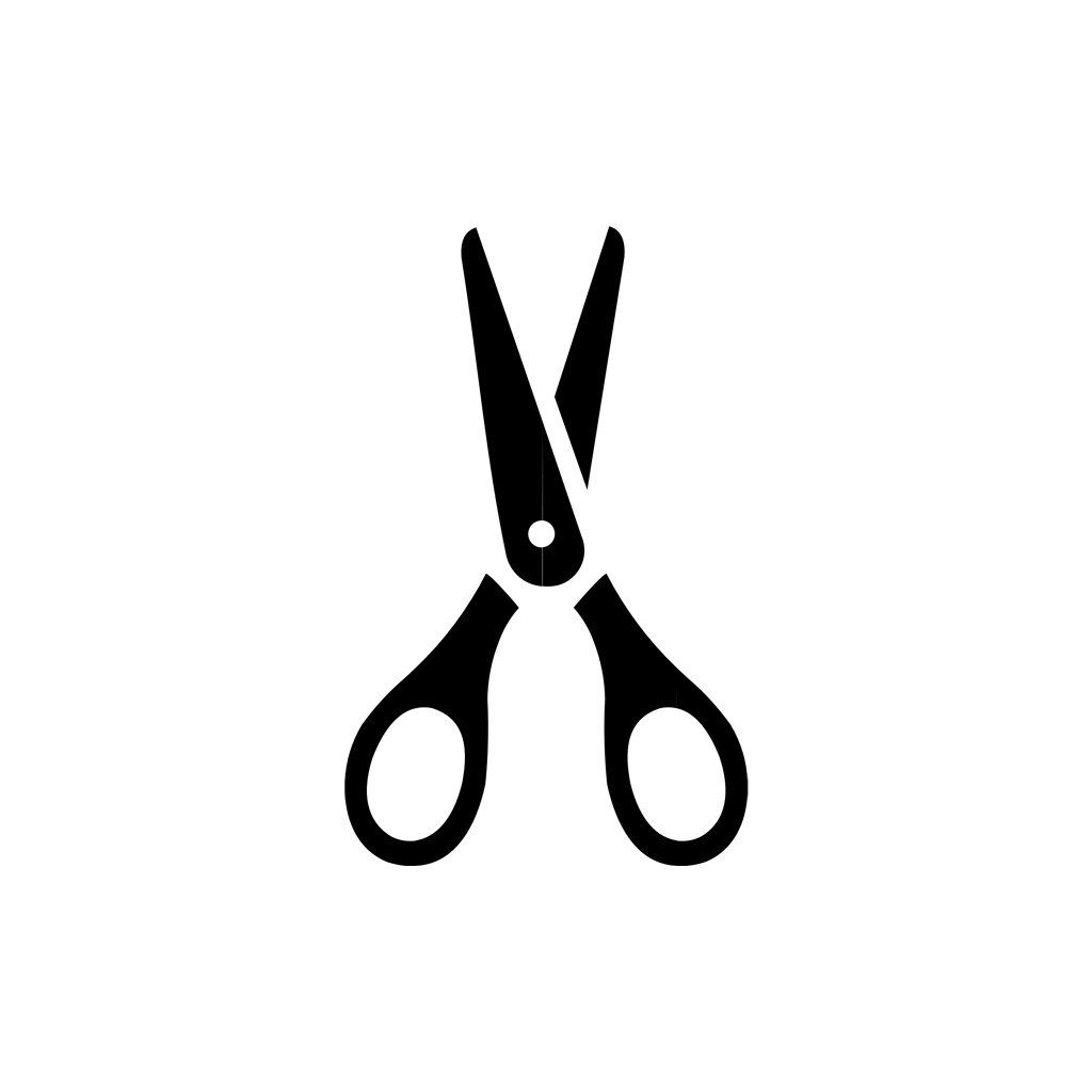 美容美发logo设计--剪刀logo图标素材下载