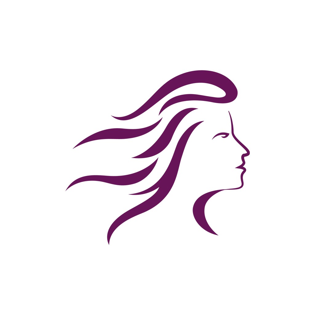 美容美发logo设计--美发女人图像logo图标素材下载