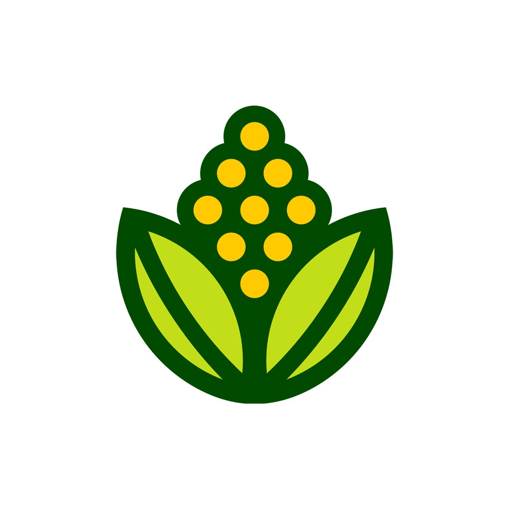 绿色食品logo设计--花logo图标素材下载
