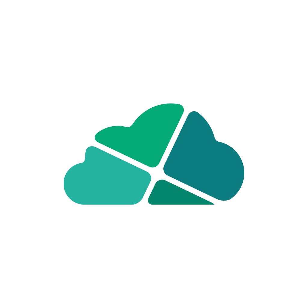 设计传媒logo设计--抽象云朵logo图标素材下载