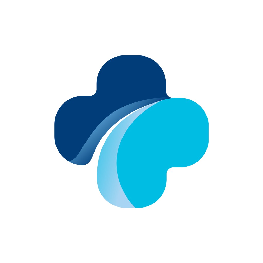 医疗logo设计-蓝色十字矢量logo图标素材下载