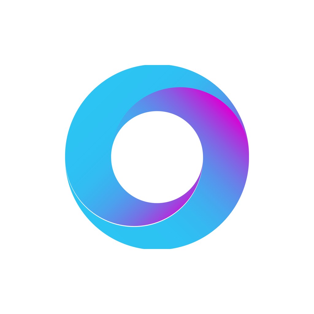 蓝色紫色圆环矢量logo图标素材下载   