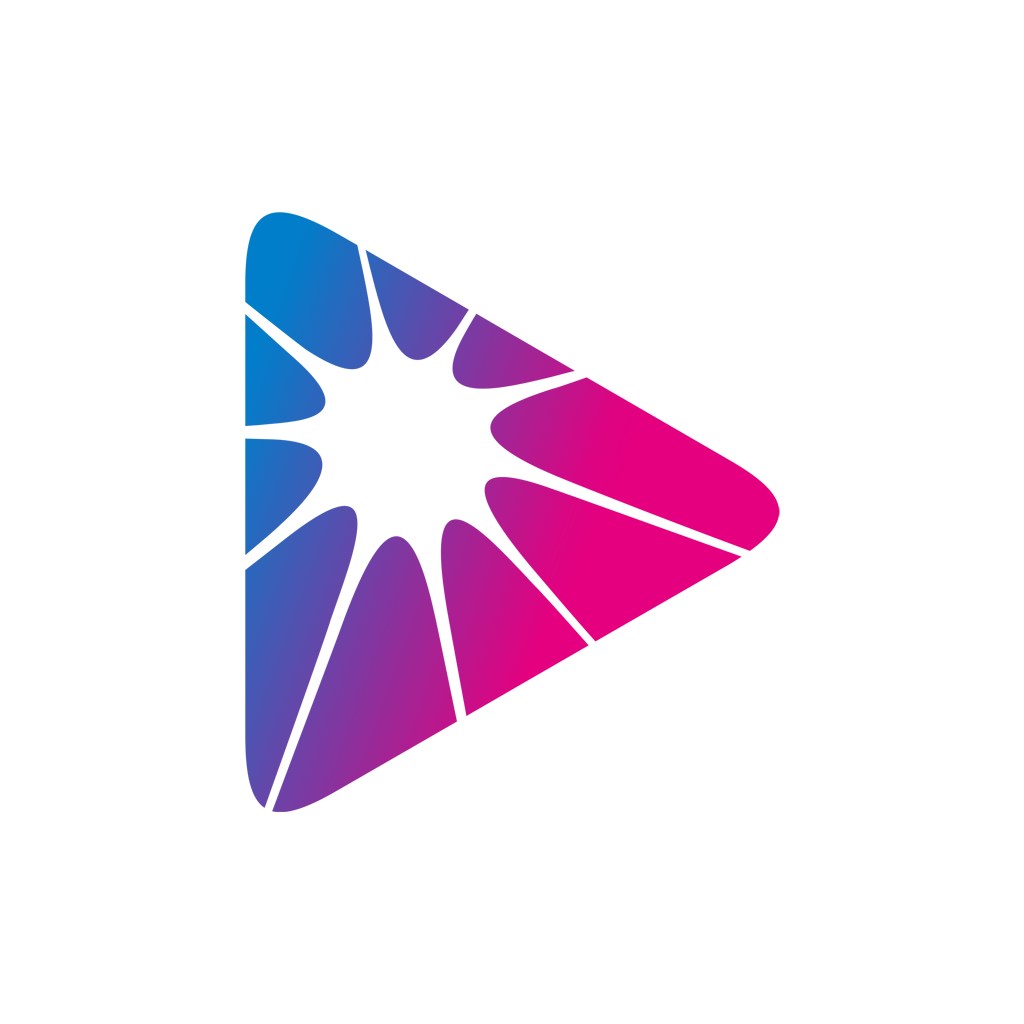 蓝色紫色三角形矢量logo图标素材下载   