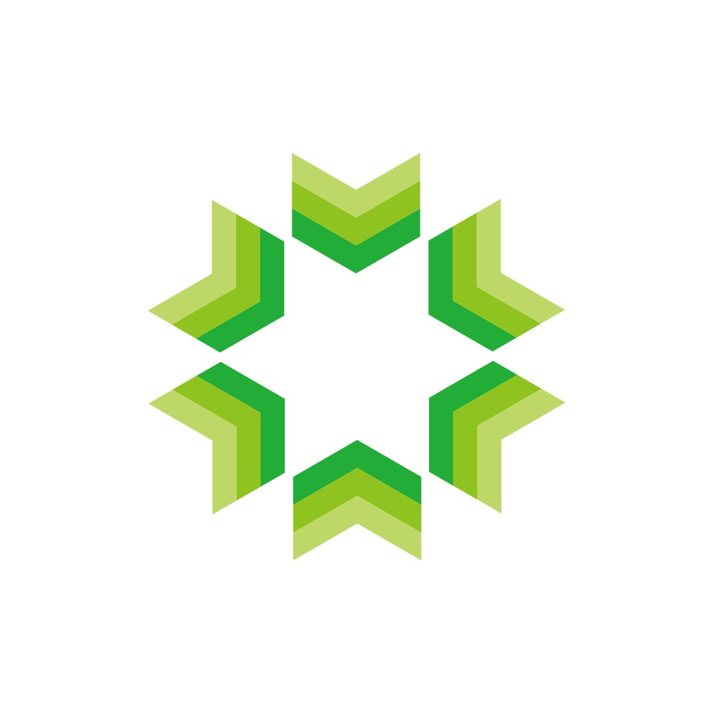 绿色渐变创意科技矢量logo图标素材下载 