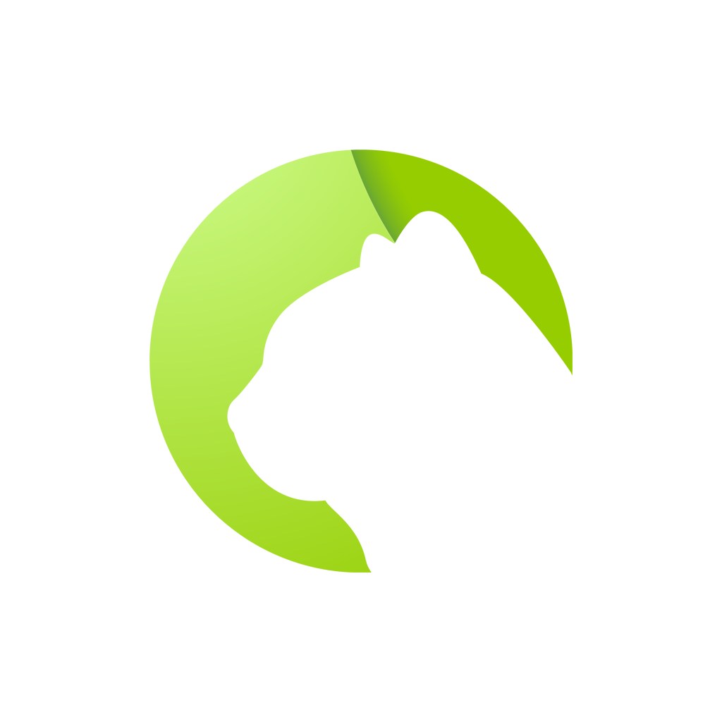 绿色猫头像矢量logo图标素材下载