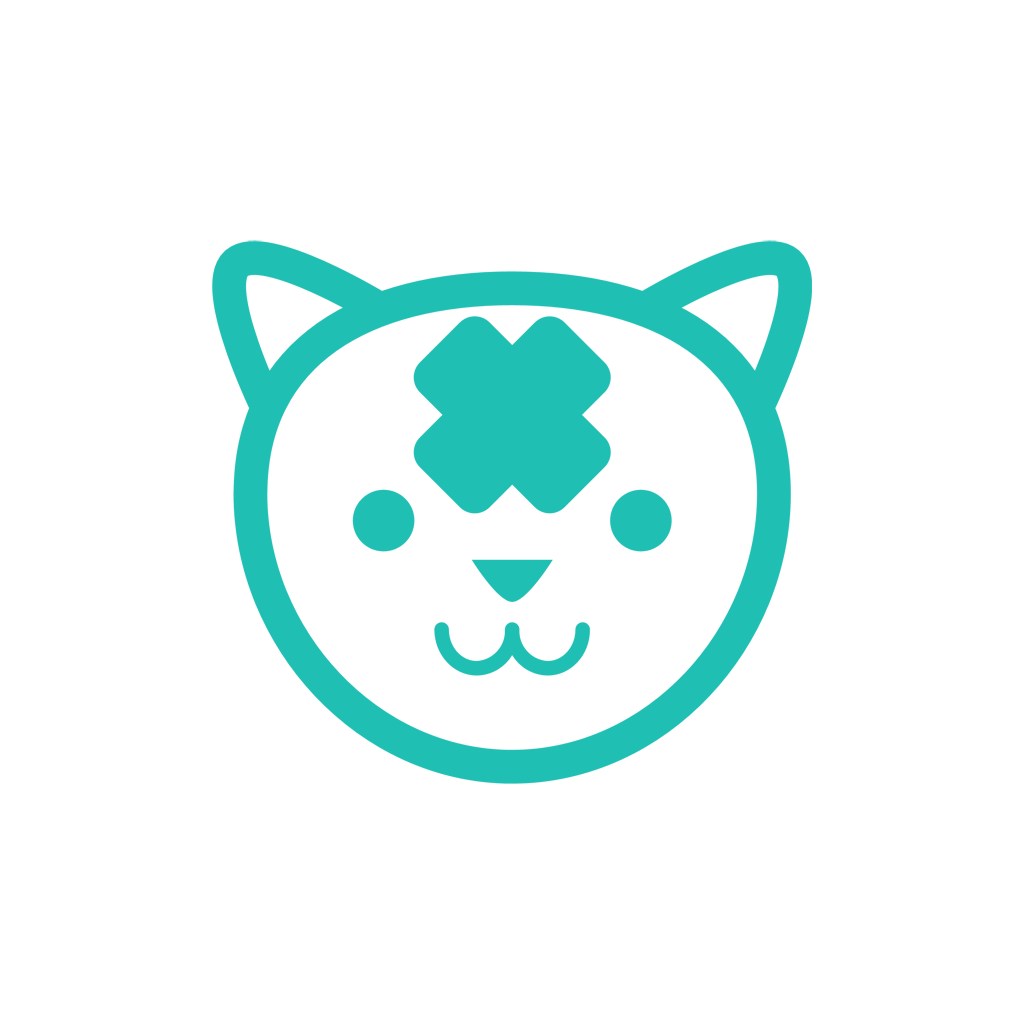 绿色猫矢量logo图标素材下载