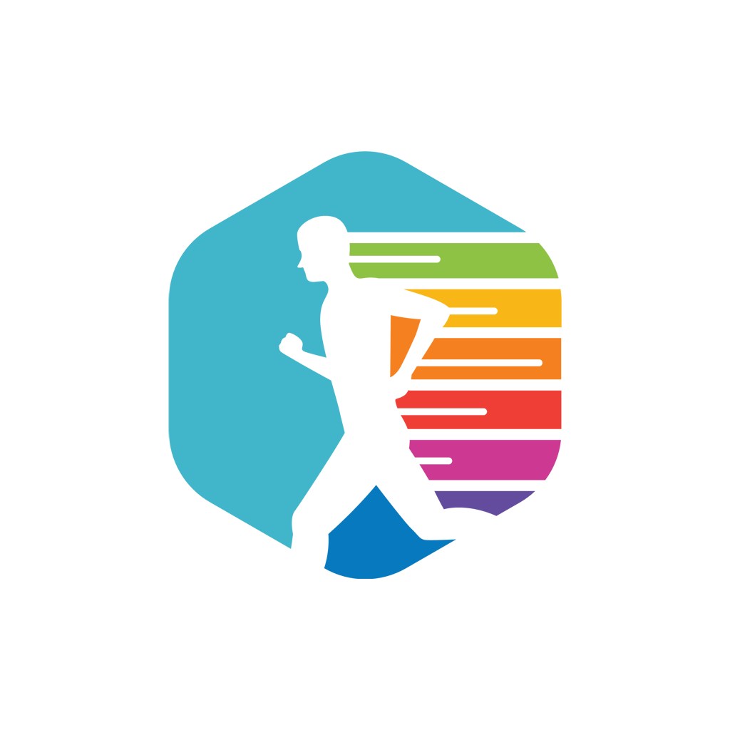 运动休闲logo设计--跑步者运动logo图标素材下载