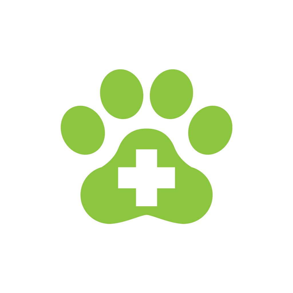 宠物医疗logo设计-绿色动物宠物医疗救援矢量logo图标素材下载