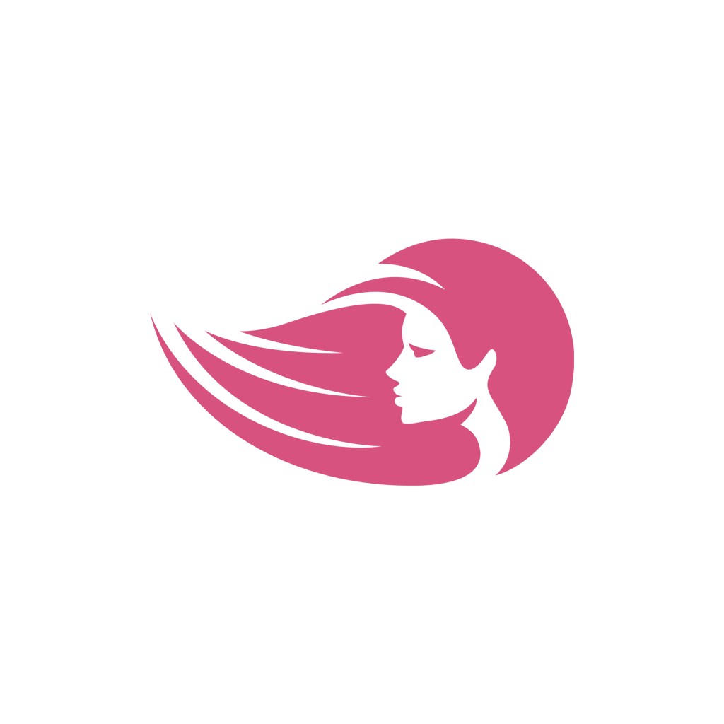 美容美发logo设计--女性图像logo图标素材下载