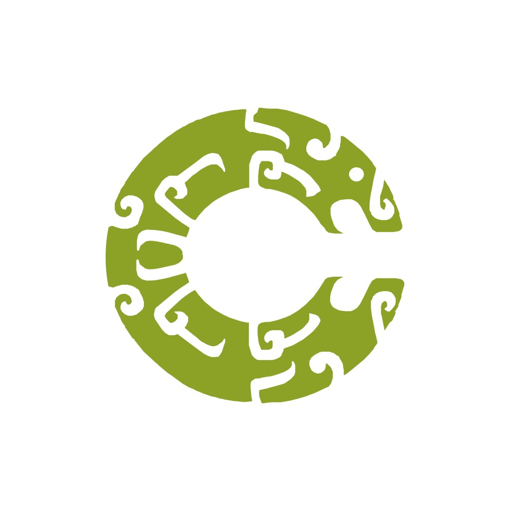 绿色抽象字母C矢量青铜币logo图标素材下载