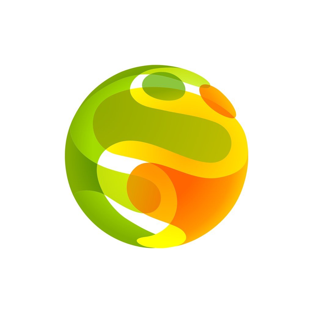 绿色橙色娱乐矢量logo图标素材下载