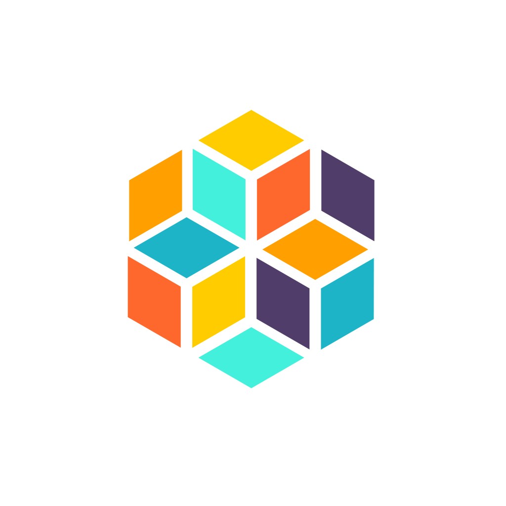 立体几何蜂窝形状logo图标素材下载