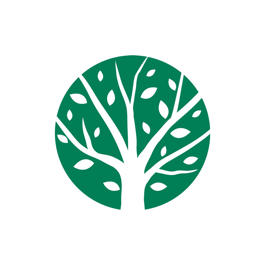 家居logo设计--抽象树logo图标素材下载