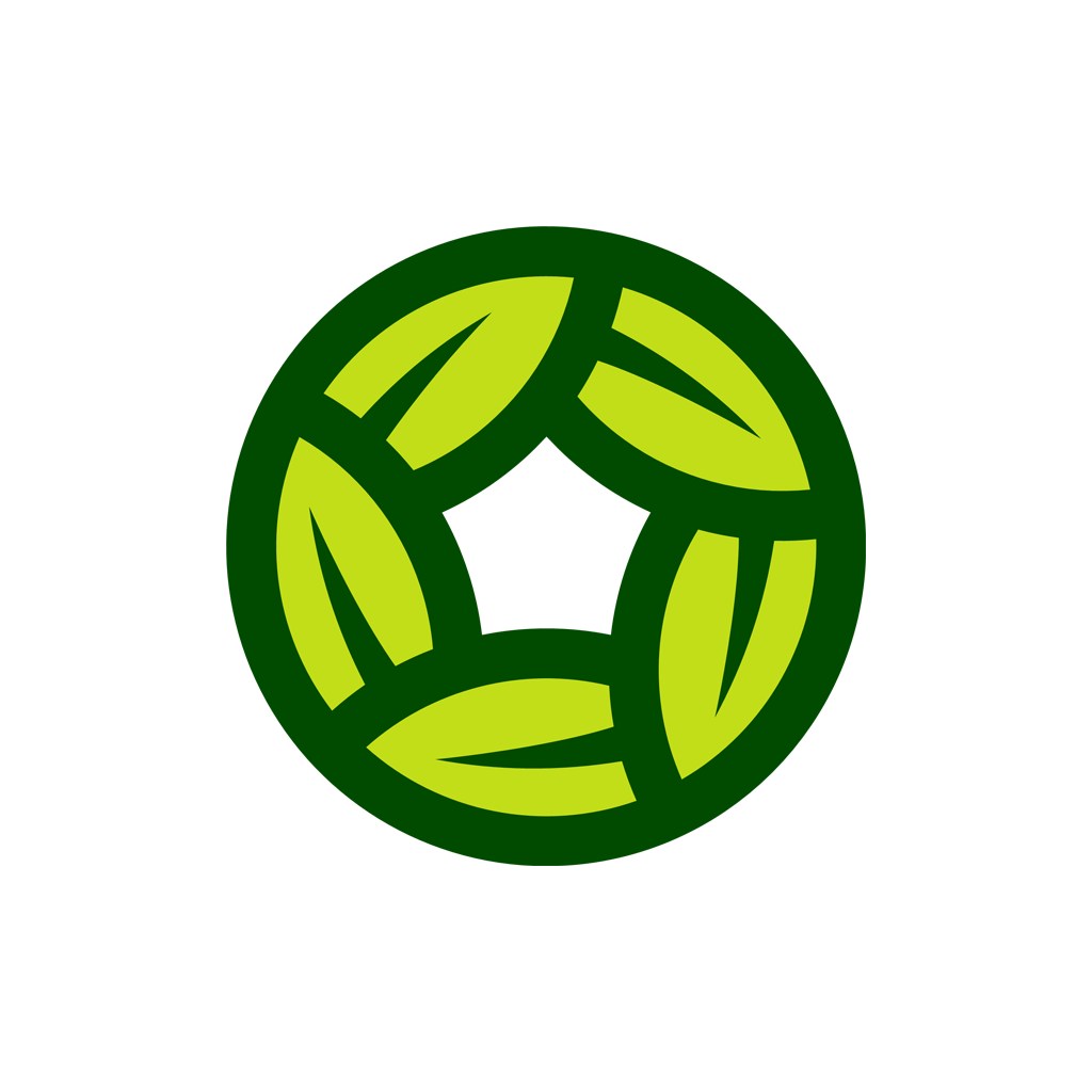家居logo设计--叶子环形logo图标素材下载