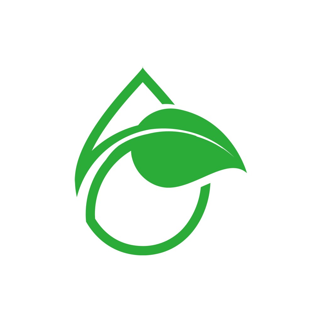 家居logo设计--叶子水滴logo图标素材下载
