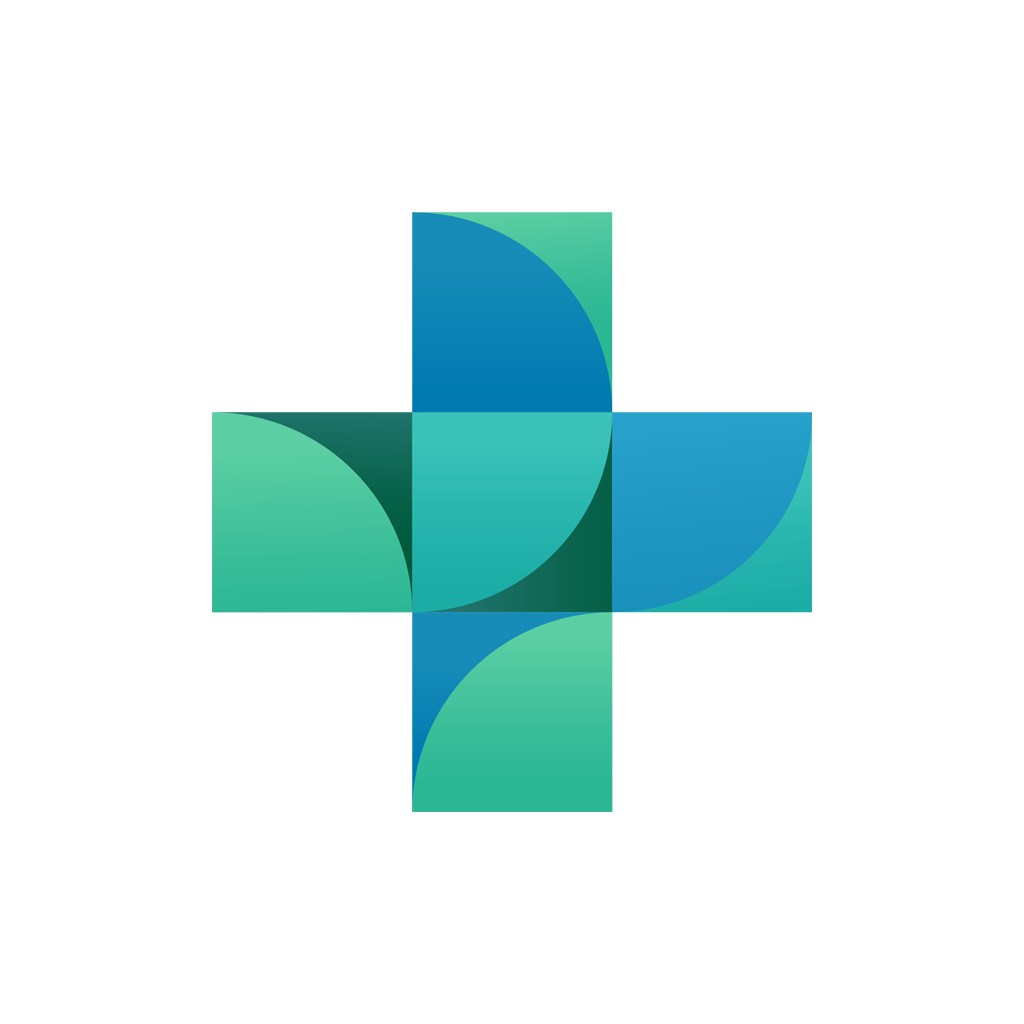绿色十字科技矢量logo图标素材下载