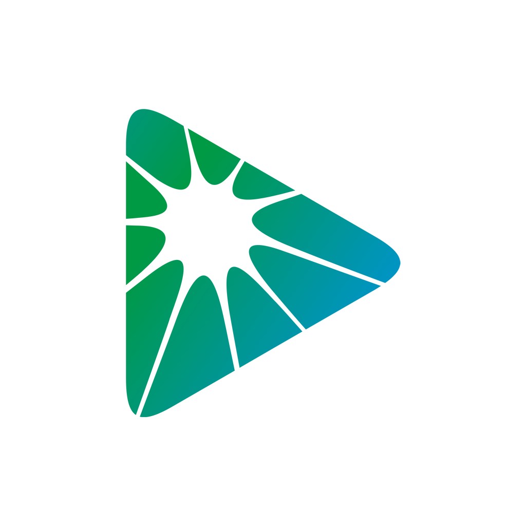 绿色三角形矢量logo图标素材下载