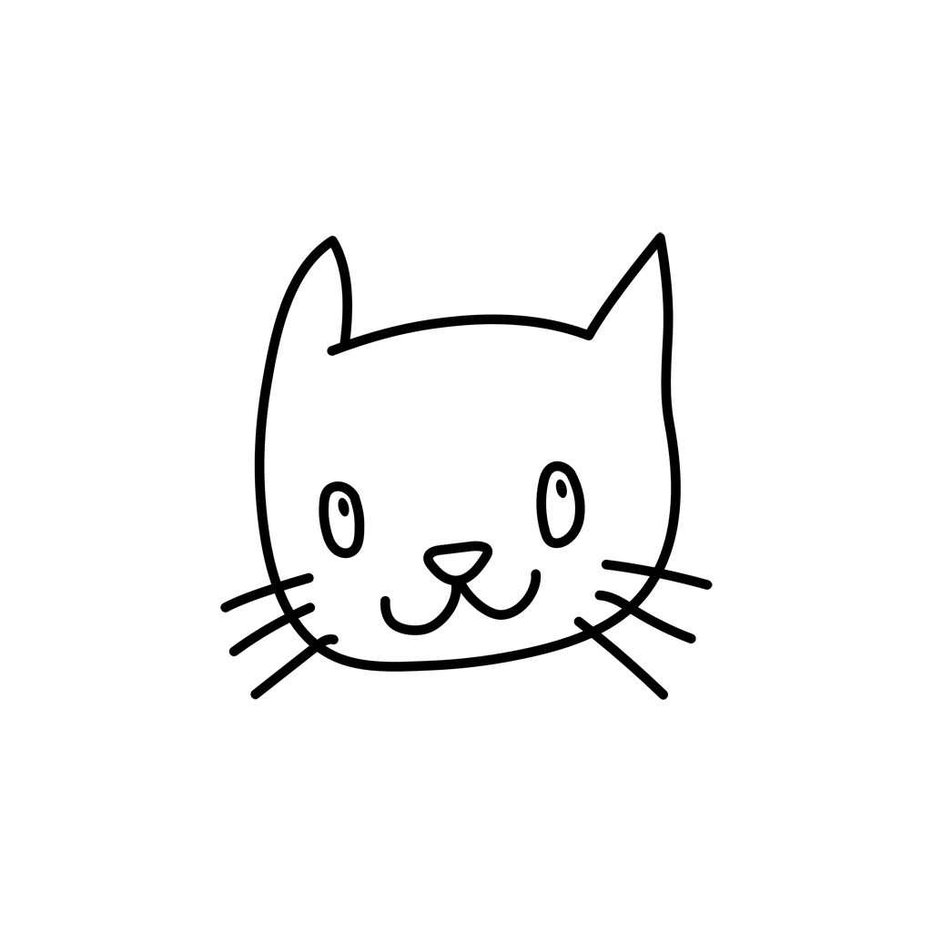 卡通服饰logo设计--调皮小猫logo图标素材下载