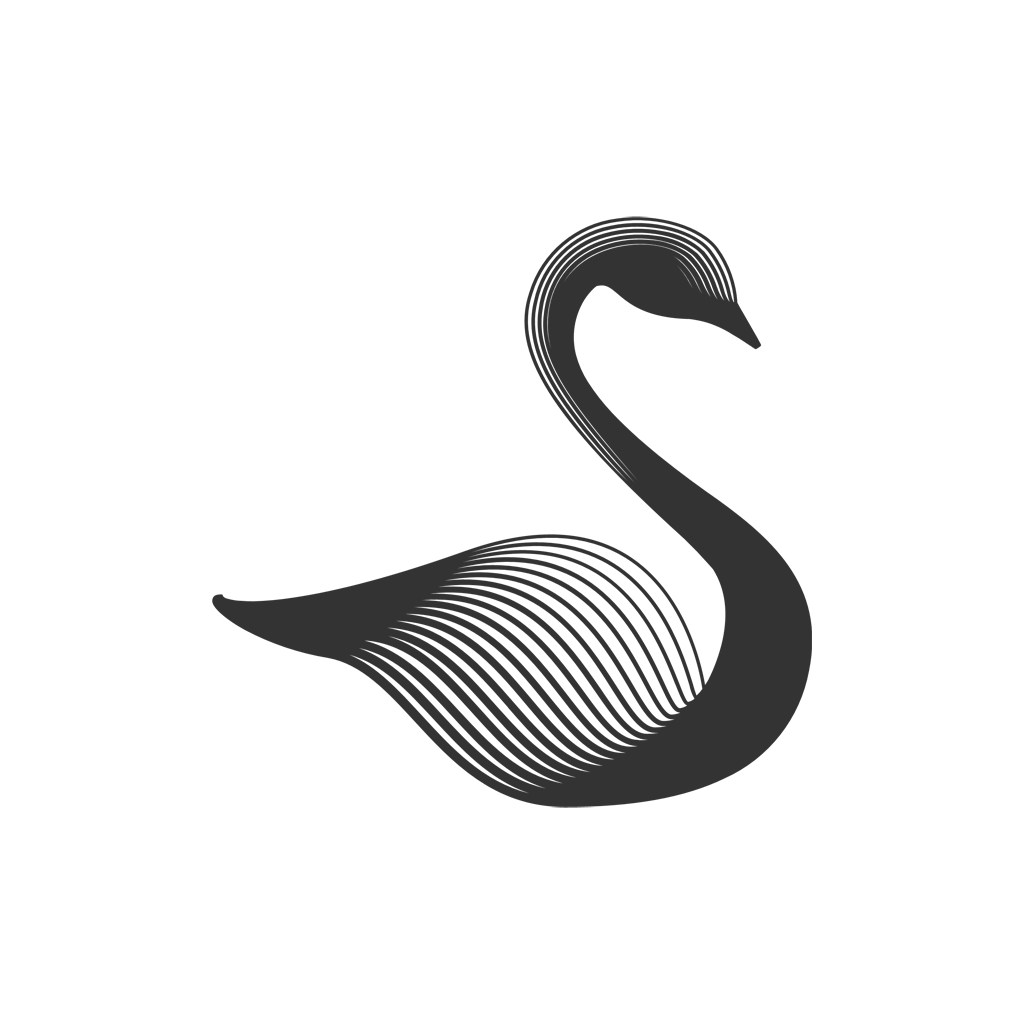 珠宝logo设计--天鹅logo图标素材下载