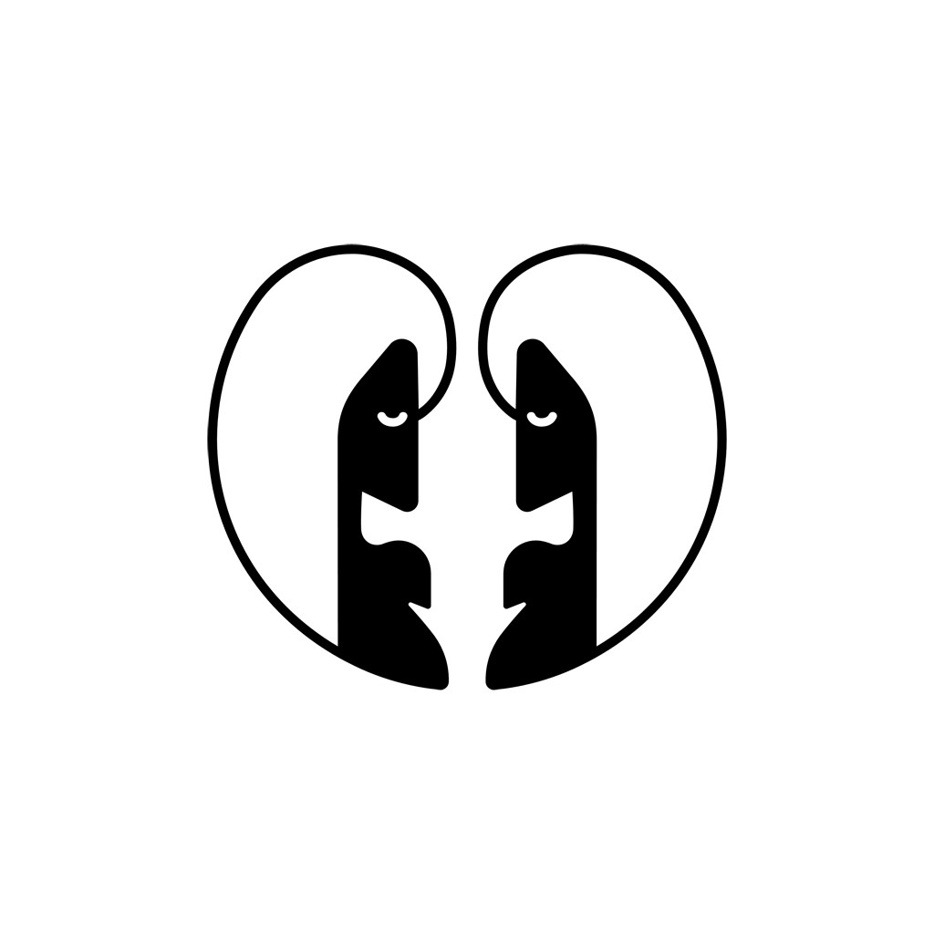 设计传媒logo设计--双子座美女logo图标素材下载