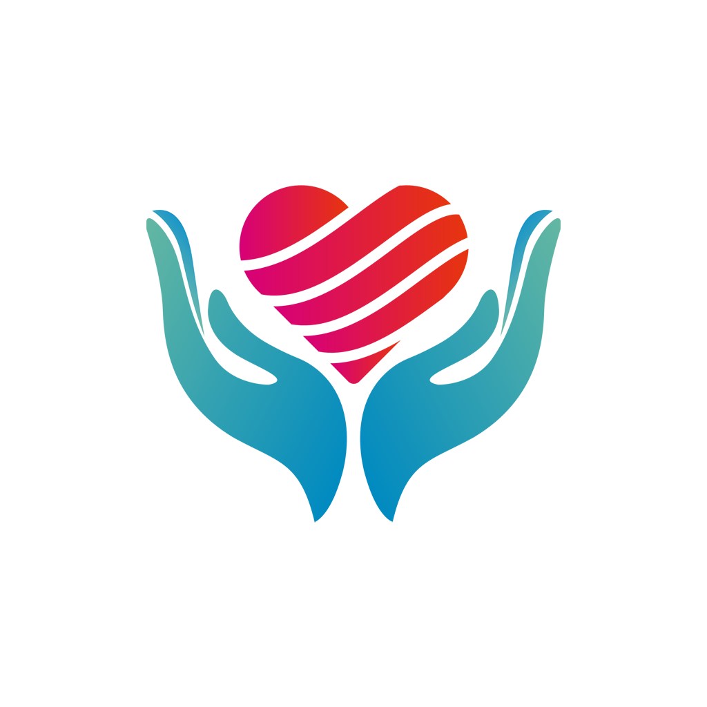 公益形象logo设计--双手爱心logo图标素材下载