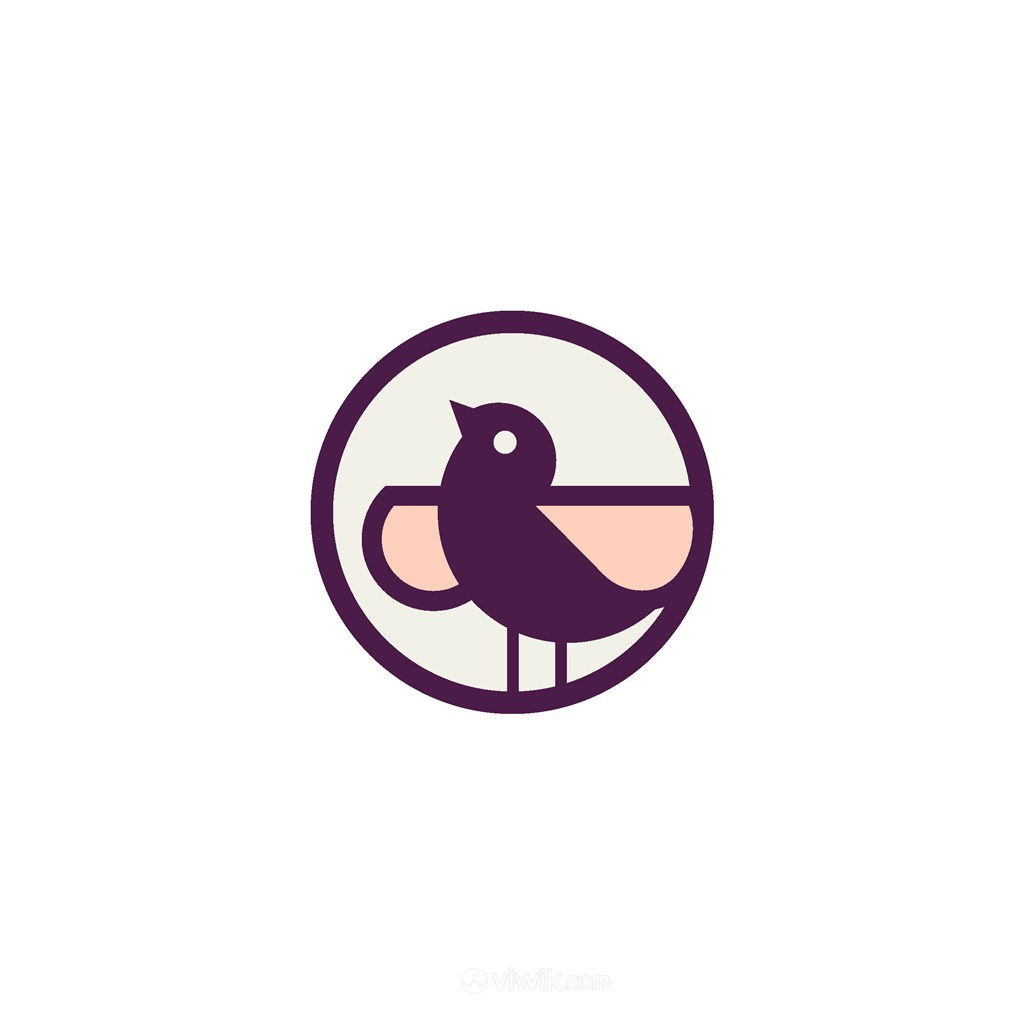 小鸟矢量logo元素