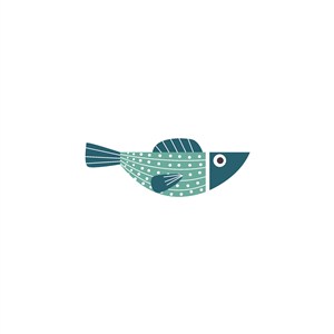 鱼矢量logo素材