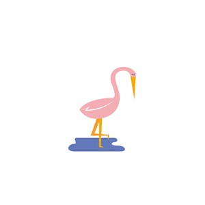 火烈鸟logo素材