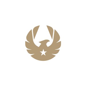 鹰五角星logo素材